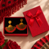Aros Abanico Flamenco Rojo