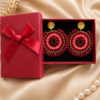 ChatGPT Image 14 ago 2026, 17_16_43 Aros Mandala Rojo & Dorado – Acero Inoxidable y Mostacillas