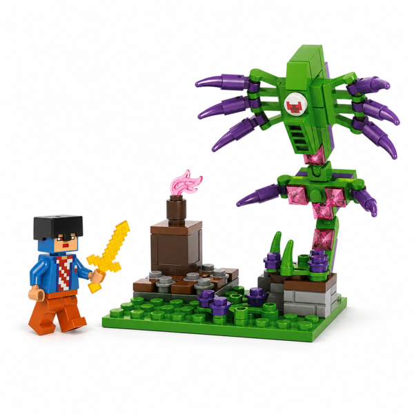 MYWORLD-GEM-001-01 My World Monstruo de Cristal – Bloques Armables 103 Piezas