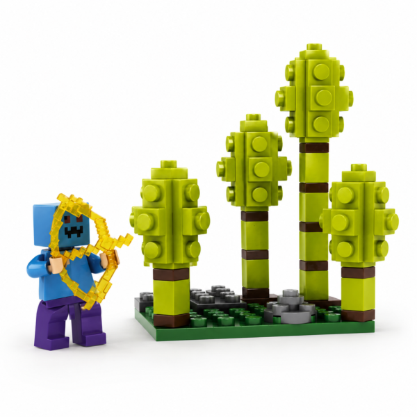 MYWORLD-GEM-004-01 My World Bosque de Cactus – Bloques Armables 98 Piezas