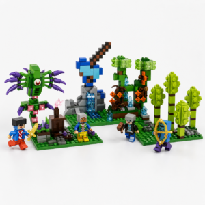 Colección My World Monster Gem Ore 4 en 1 – Bloques Armables 408 Piezas