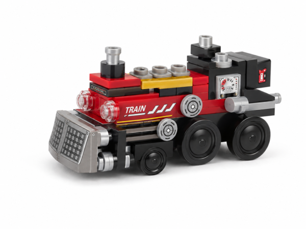 RAILWAY-BLK070-03-01 Railway Warrior Tren 03 – Tren Industrial de 100 Piezas