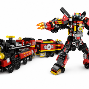 RAILWAY-BLK070-PACK-01 Pack Completo Railway Warrior 8 en 2 – Tren Gigante y Robot
