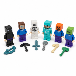 Blíster de 6 Figuras Pixeladas con Accesorios – SLtoys