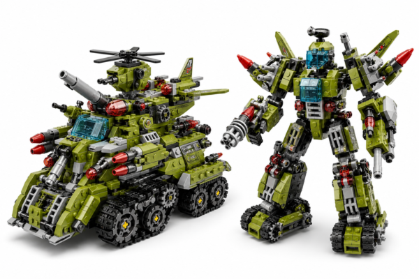 THUNDER-BLK020-PACK-01 Pack Completo Thunder War 8 en 2 – Supervehículo y Robot