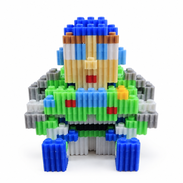 buzz-lightyear-minibloques-figura-armada Buzz Lightyear Sentado – Set de Minibloques Armables 500+ Piezas