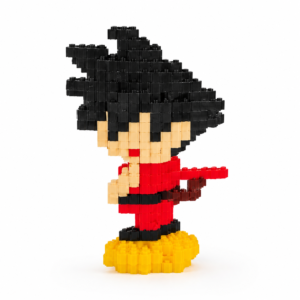 Goku Niño en Nube Voladora – Set de Minibloques Armables 500+ Piezas