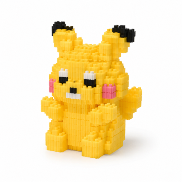Pikachu Sentado – Set de Minibloques Armables 500+ Piezas